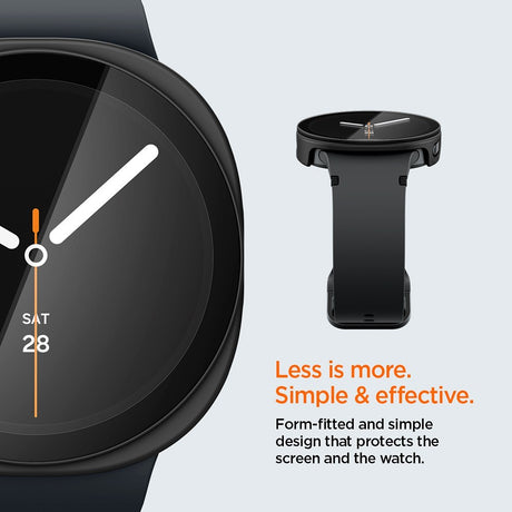 Spigen Samsung Galaxy Watch 8/9 44mm Kuori ja Näytönsuoja Thin Fit 360 Musta