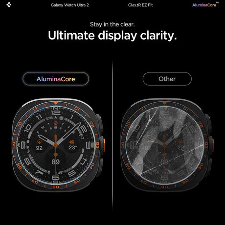 Spigen Samsung Galaxy Watch Ultra 2 47mm Näytönsuoja GLAS.tR EZ Fit 2-pack