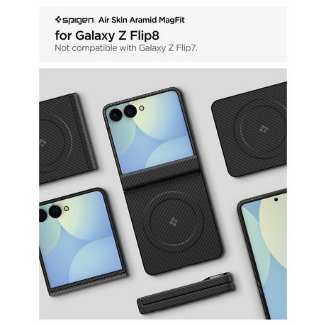 Spigen Samsung Galaxy Z Flip 8 Skal Air Skin Aramid MagFit Svart