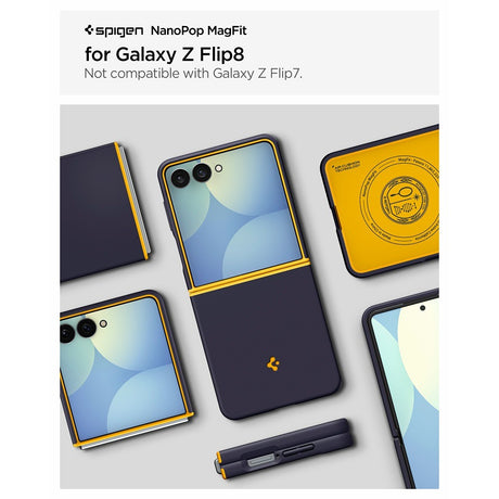 Spigen Samsung Galaxy Z Flip 8 Skal Nano Pop MagFit Blueberry Navy