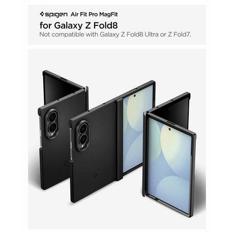 Spigen Samsung Galaxy Z Fold 8 Kuori Air Fit Pro MagFit Musta