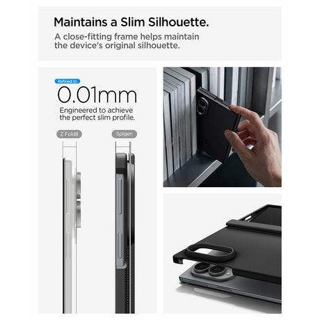 Spigen Samsung Galaxy Z Fold 8 Kuori Air Fit Pro MagFit Musta