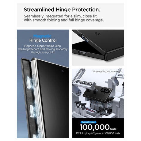 Spigen Samsung Galaxy Z Fold 8 Kuori Air Fit Pro MagFit Musta
