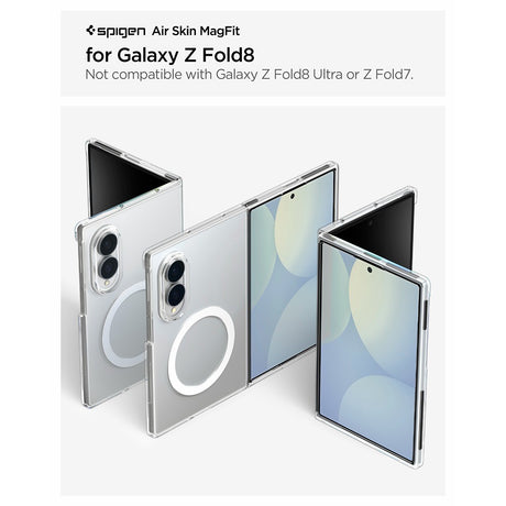 Spigen Samsung Galaxy Z Fold 8 Kuori Air Skin MagFit Clear White