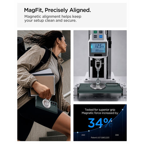 Spigen Samsung Galaxy Z Fold 8 Ultra Skal Air Fit Pro MagFit Abyss Green