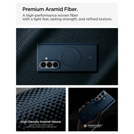 Spigen Samsung Galaxy Z Fold 8 Ultra Kuori Air Skin Aramid MagFit Navy