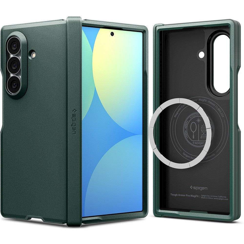 Spigen Samsung Galaxy Z Fold 8 Ultra Skal Tough Armor Pro MagFit Abyss Green