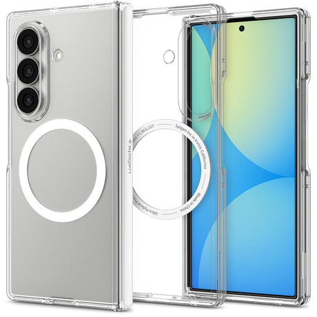 Spigen Samsung Galaxy Z Fold 8 Ultra Skal Ultra Hybrid Pro MagFit Clear White