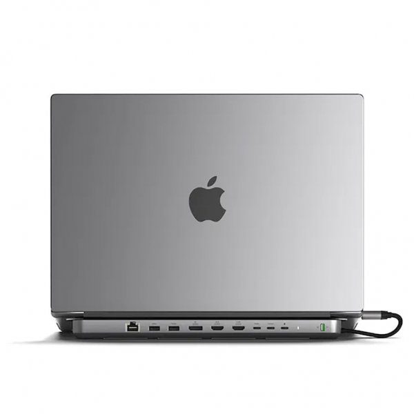 Satechi Dual Dock Stand -telakointiasema NVMe SSD -kotelolla