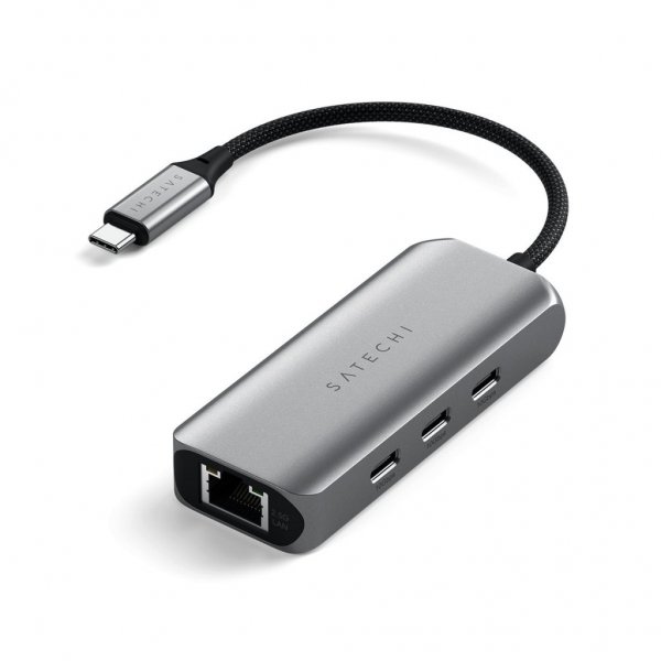 Satechi 4-in-1 USB-C-keskitin 2.5 Gigabit Ethernetillä