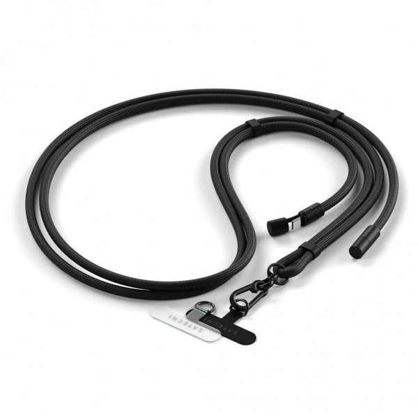 Satechi OntheGo Lanyard-kaapeli USB-C 1.5m Musta