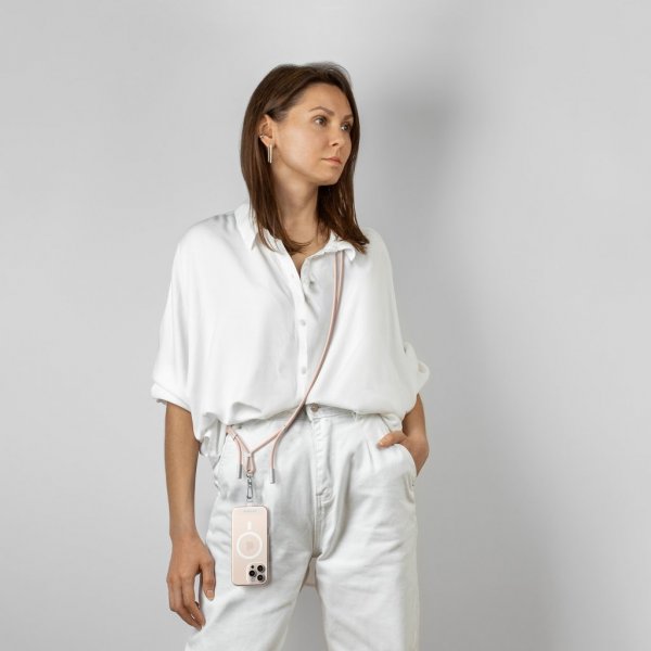 Satechi OntheGo Lanyard-kaapeli USB-C 1.5m Desert Rose