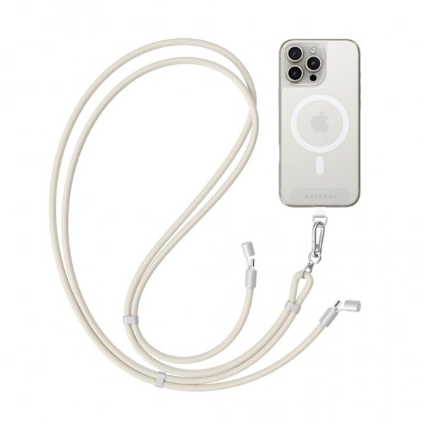 Satechi OntheGo -kaulanauhakoodi USB-C 1,5 m Sand