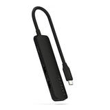 Satechi 4-i-1 USB-C Slim Multiport-adapter 4K Musta