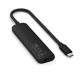 Satechi 4-i-1 USB-C Slim Multiport-adapter 4K Musta