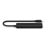 Satechi 4-i-1 USB-C Slim Multiport-adapter 4K Musta