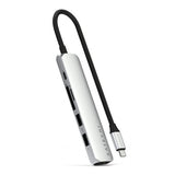 Satechi 6-in-1 USB-C Slim Multiport -sovitin, hopea