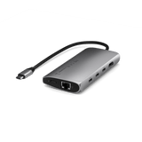 Satechi USB-C Multiport-sovitin 8K Ethernet V3 Space Gray -värissä