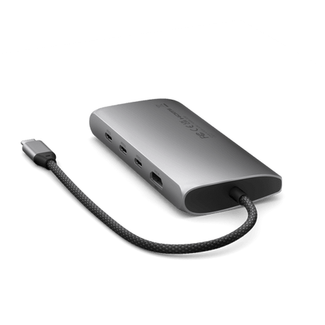 Satechi USB-C Multiport-sovitin 8K Ethernet V3 Space Gray -värissä