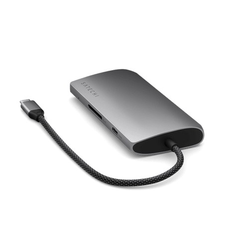 Satechi USB-C Multiport-sovitin 8K Ethernet V3 Space Gray -värissä