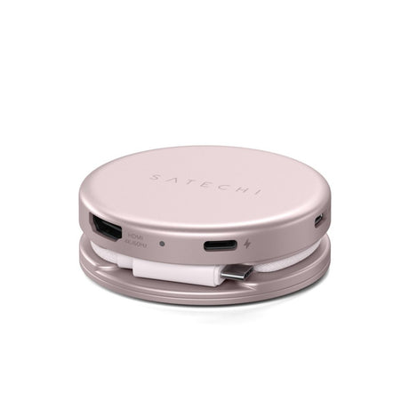 Satechi OntheGo 5-in-1 Multiport Adapterit USB-hub Blush