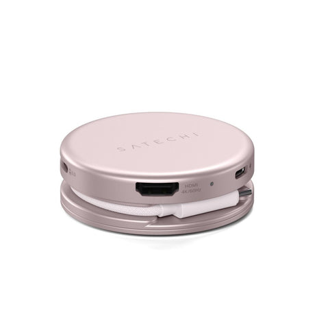 Satechi OntheGo 5-in-1 Multiport Adapterit USB-hub Blush