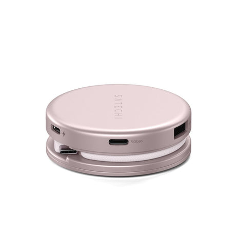 Satechi OntheGo 5-in-1 Multiport Adapterit USB-hub Blush