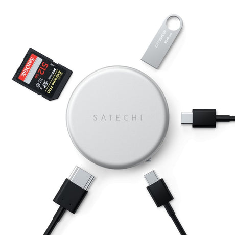 Satechi OntheGo 5-in-1 Multiport Adapterit USB-hub Hopea