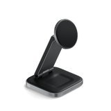 Satechi langaton latausteline 2-in-1 kokoontaitettava Qi2 langaton MagSafe