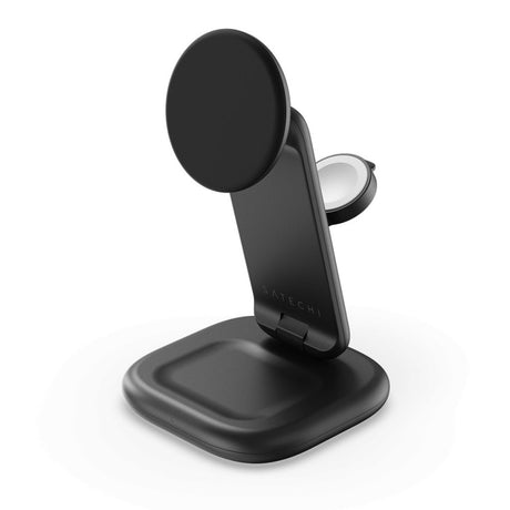 Satechi Langaton laturi 3-in-1 Foldable Qi2 25W Musta