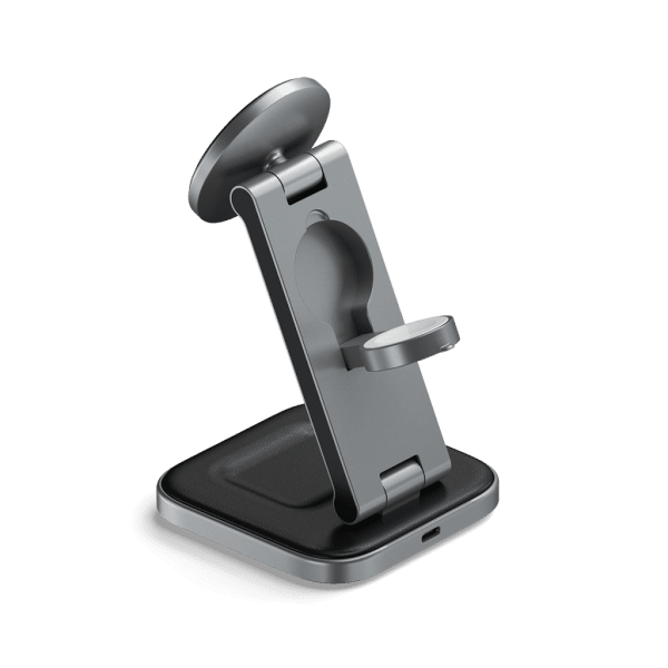Satechi langaton laturi 3-in-1 taitettava Qi2 Wireless Charging Stand MagSafe