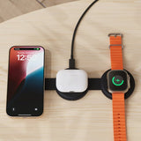 Satechi OntheGo 3-in-1 langaton laturi Musta