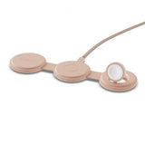 Satechi OntheGo 3-in-1 langaton laturi, Desert Rose