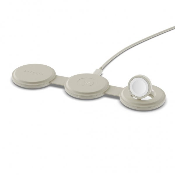 Satechi OntheGo 3-in-1 langaton laturi Hiekka