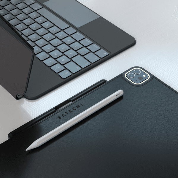Satechi iPad Pro 11 -kotelo, vegaaninen nahka, magneettinen kotelo, musta