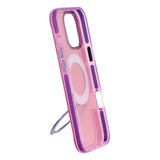 iPhone 16 Pro Max Kuori, kääntyvä jalusta, Vaaleanpunainen Violetti
