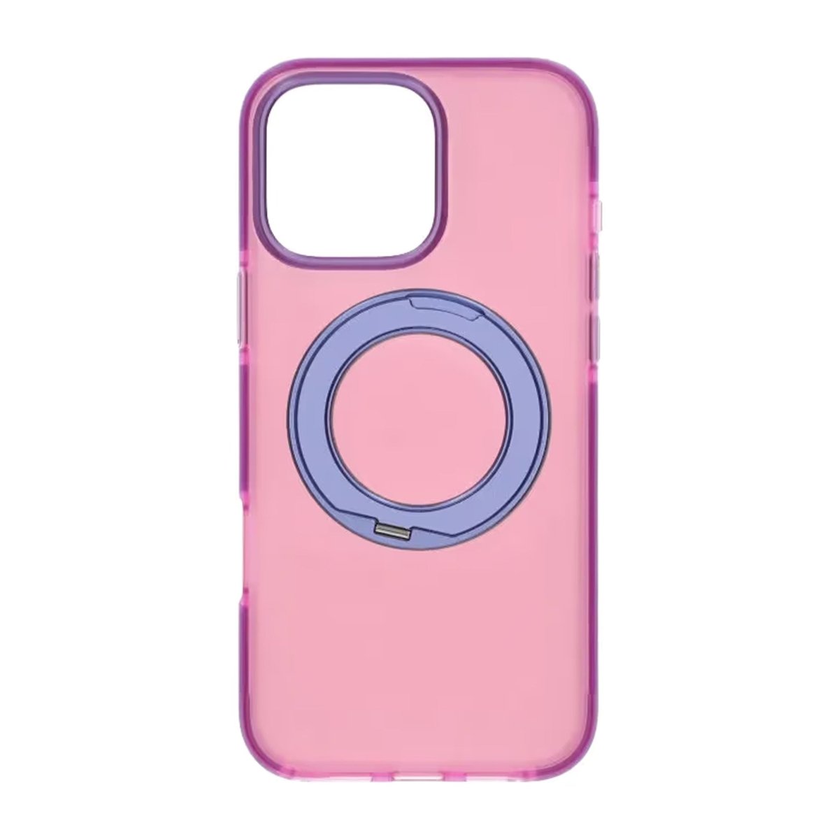 iPhone 16 Pro Max Kuori, kääntyvä jalusta, Vaaleanpunainen Violetti