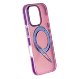 iPhone 16 Pro Kuori kääntyvällä jalustalla Vaaleanpunainen Violetti