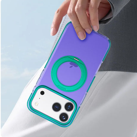iPhone 17 Pro Kuori, kääntyvä jalusta, Violetti