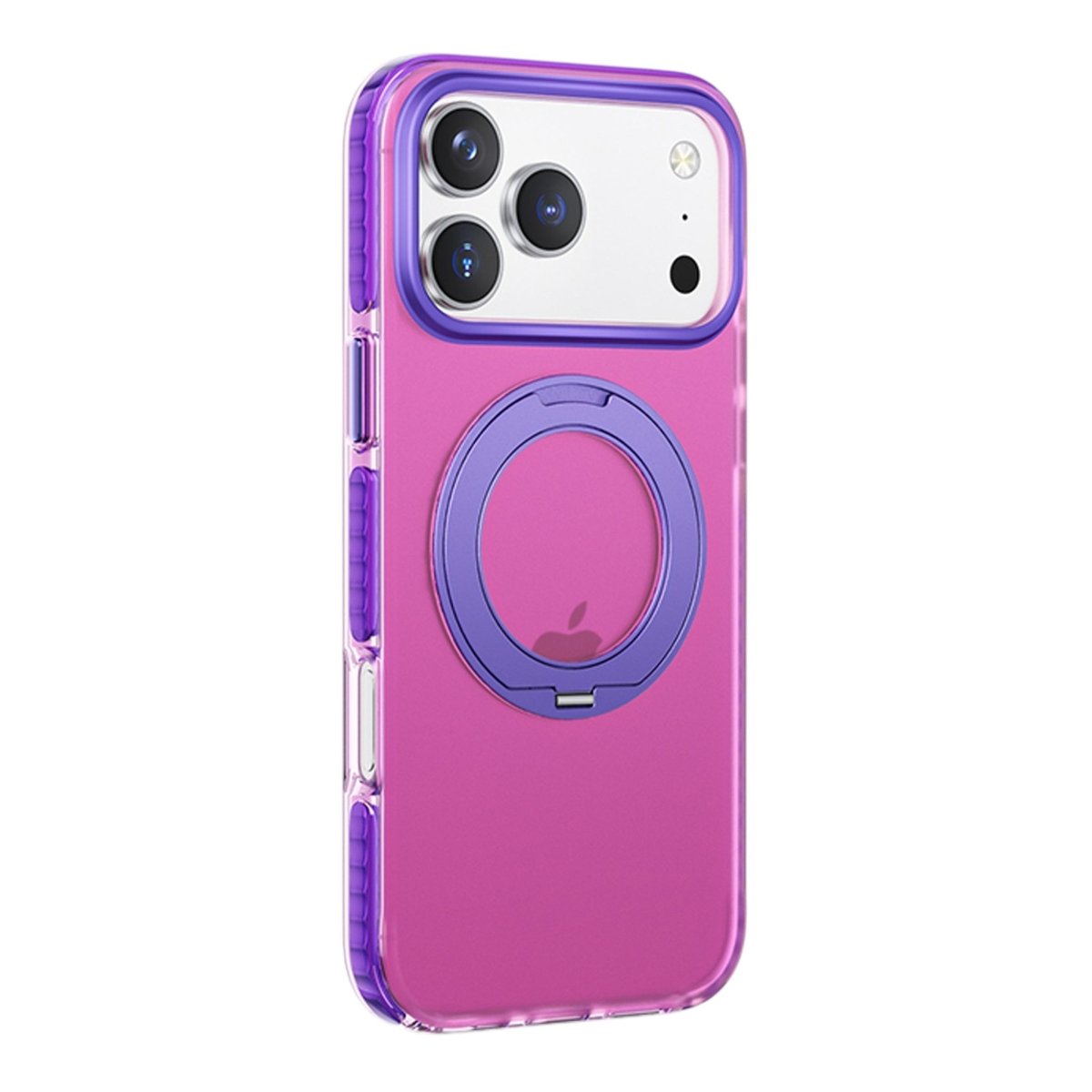 iPhone 17 Pro Max Kuori pyörivällä telineellä Vaaleanpunainen Violetti