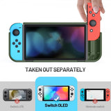 Iskunkestävä suojakuori Nintendo Switch OLED Vihreä