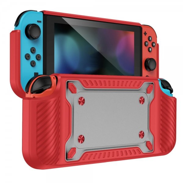 Iskunkestävä suojakuori Nintendo Switch OLED Punainen
