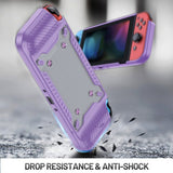 Iskunkestävä suojakuori Nintendo Switch OLED -konsolille, violetti