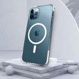 iPhone 11 Pro Kuori TPU MagSafe Iskunvaimentava Läpinäkyvä