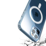 iPhone 11 Pro Kuori TPU MagSafe Iskunvaimentava Läpinäkyvä