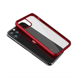 iPhone 11 Pro Max Kuori Iskunkestävä TPU Punainen Läpinäkyvä