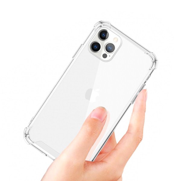 iPhone 12/iPhone 12 Pro Kuori Iskunkestävä Läpinäkyvä