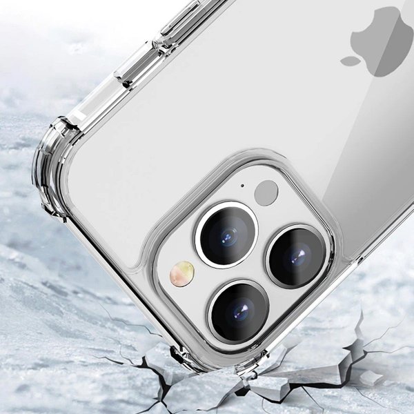 iPhone 13 Pro Max Iskunkestävä Läpinäkyvä Kuori