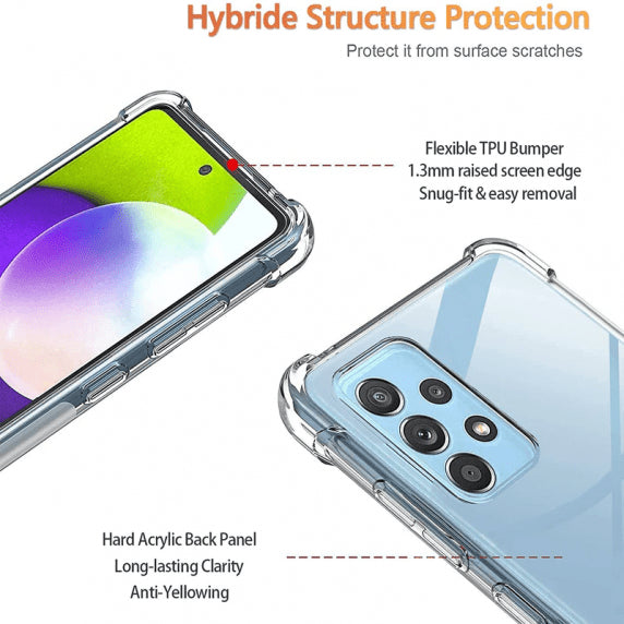 Samsung Galaxy A33 5G Kuori Iskunkestävä Läpinäkyvä