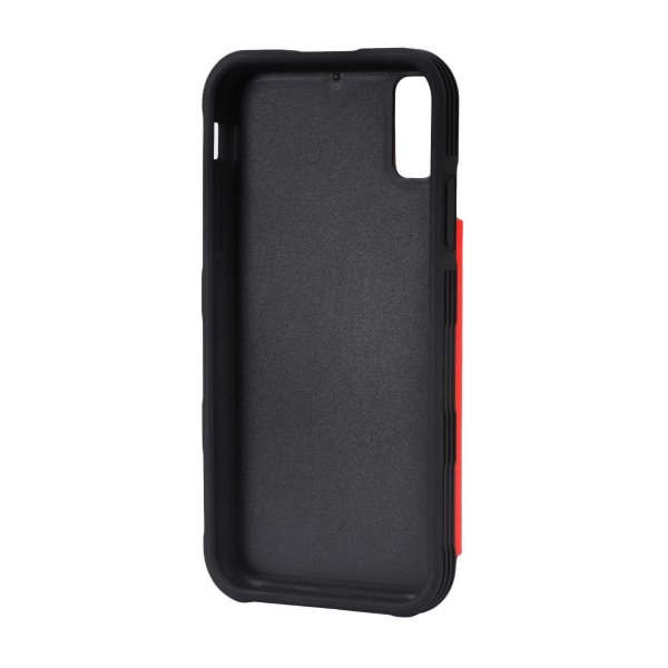 iPhone X/iPhone Xs -kotelo, taitettava korttipidike, punainen